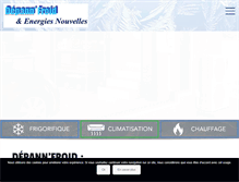 Tablet Screenshot of depann-froid.com